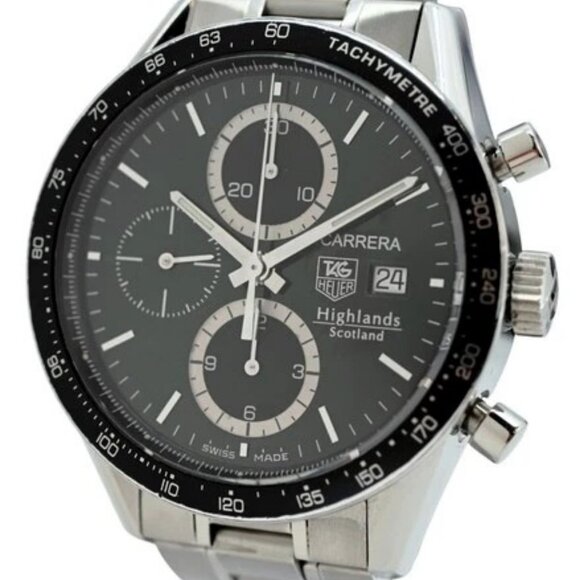 Tag Heuer 41mm Men\'s Carrera Limited Edition Highlands Scotland SS Watch CV2012!